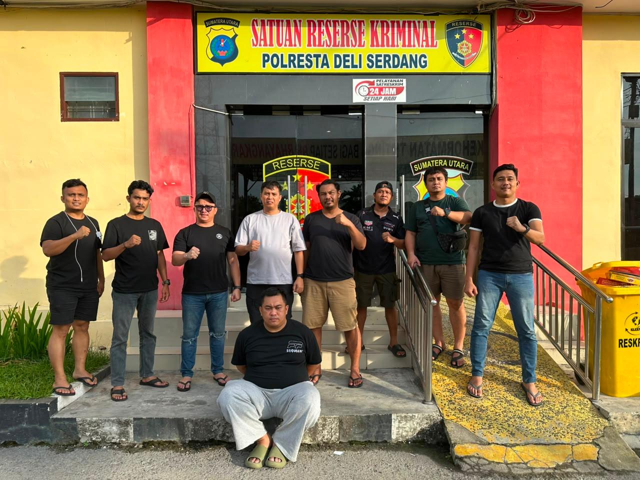 Tim Jatanras Polresta Barelang Mengamankan EF Tersangka Pencurian Dengan Pemberatan Di Deli Serdang Sumatera Utara