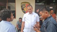 Kasat Reskrim Polresta Barelang, Kompol Agung Tri Poerbowo Saat Memberikan Keterangan Pers Kepada Awak Media Di Satreskrim Polresta Barelang.